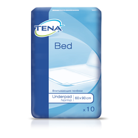 Пеленки впитывающие (простыни) TENA Bed Underpad, 90 смx60 см, Normal (2 капли), 10 шт.