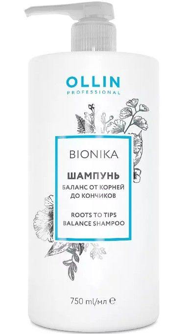 фото упаковки Ollin Prof BioNika Шампунь Баланс от корней до кончиков