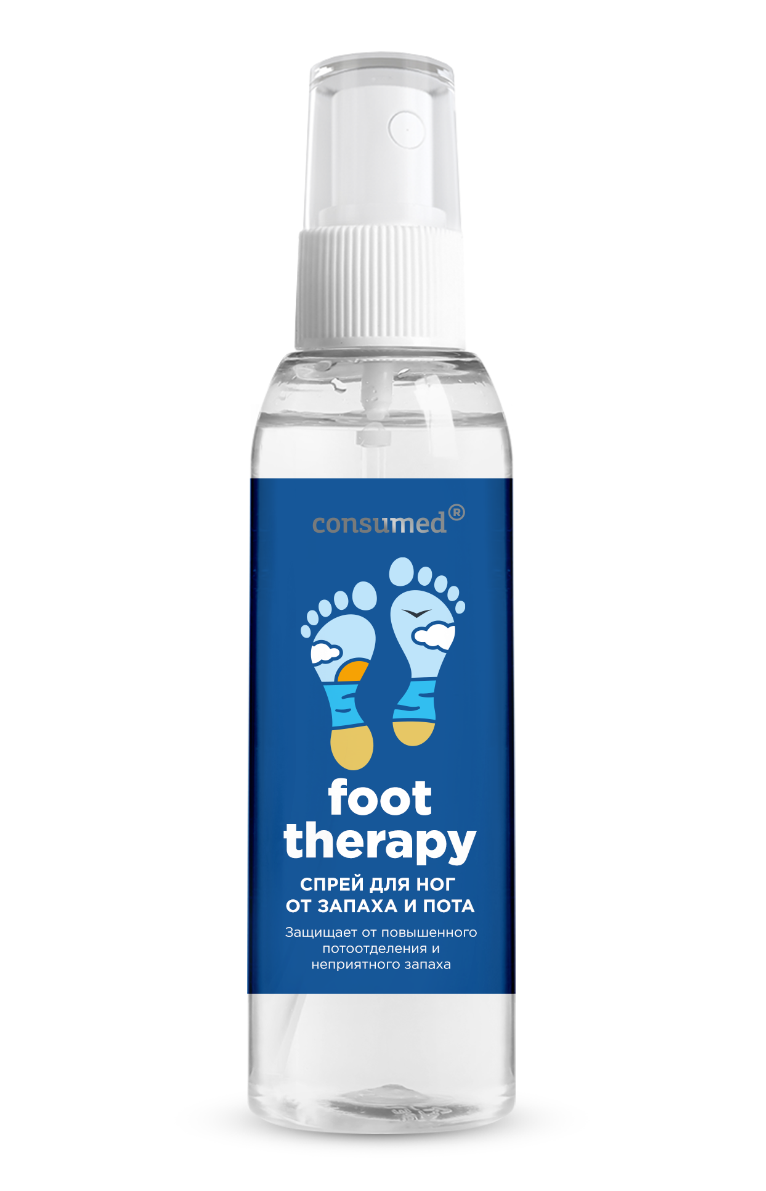 фото упаковки Consumed Foot Therapy Спрей для ног от запаха и пота