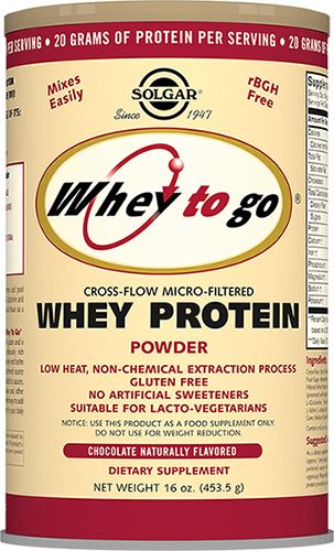 Solgar Белковая сыворотка Whey to go со вкусом шоколада, шоколад, 377 г, 1 шт.