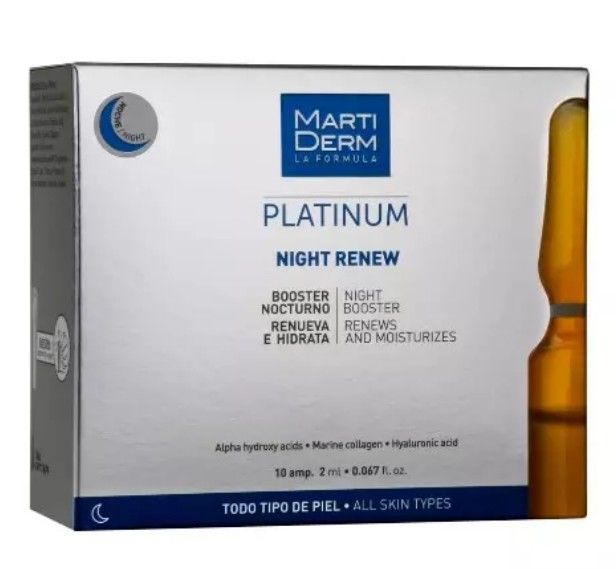 фото упаковки MartiDerm Platinum Night Renew Ночное восстановление