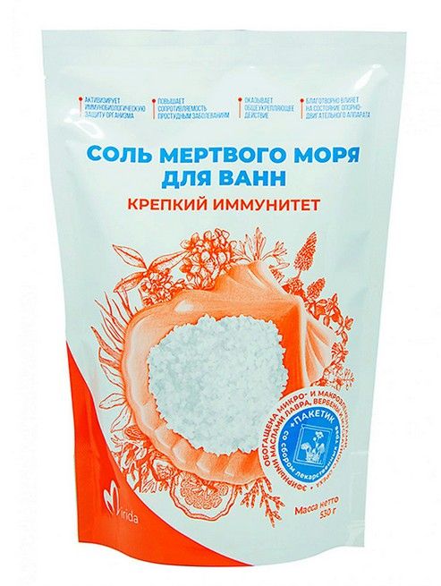 фото упаковки Mirida Соль для ванн Мертвого моря Крепкий иммунитет