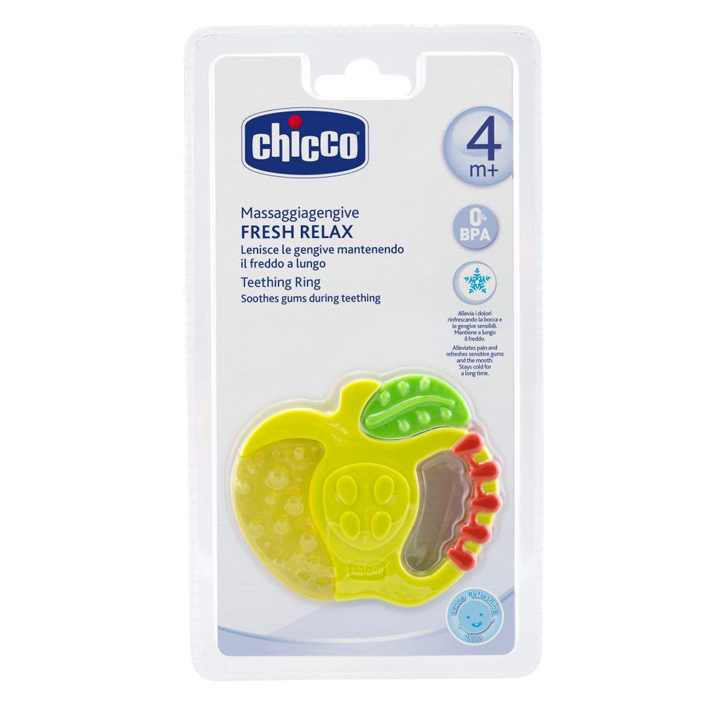 фото упаковки Chicco Прорезыватель-игрушка Fresh Relax Фрукты Яблочко 4м+