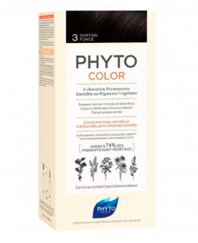 фото упаковки Phytosolba PhytoColor Краска для волос 3 темный шатен
