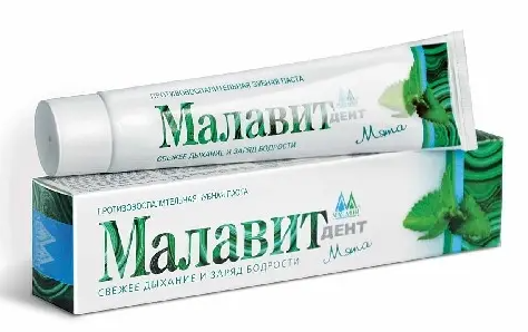 фото упаковки Малавит-дент Зубная паста Мята