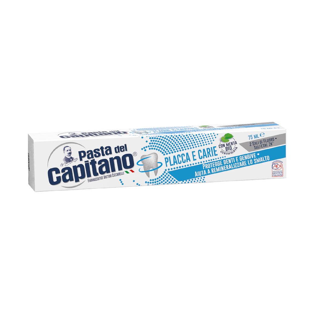фото упаковки Pasta del Capitano Паста зубная против налета и кариеса