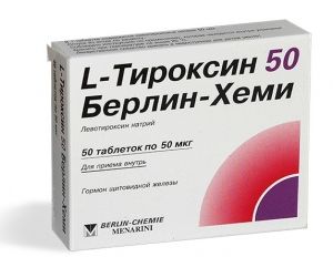 L-Тироксин 50 Берлин-Хеми, 50 мкг, таблетки, 50 шт. купить по цене от 70 руб в Перми, заказать с доставкой в аптеку, инструкция по применению, отзывы, аналоги, Berlin-Chemie/Menarini Group
