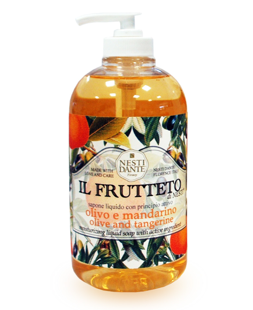 фото упаковки Nesti Dante Мыло жидкое оливковое масло и мандарин