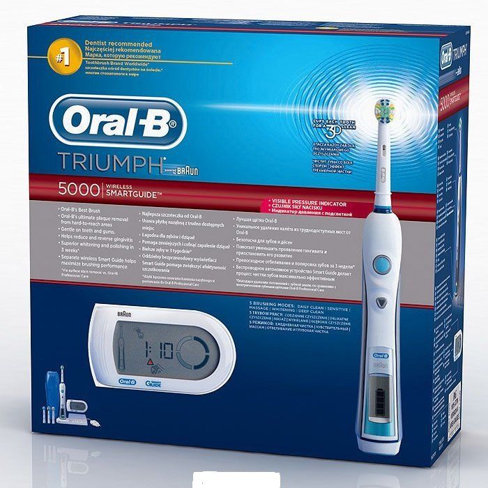 фото упаковки Oral-B Triumph Зубная щетка электрическая Смарт Гид