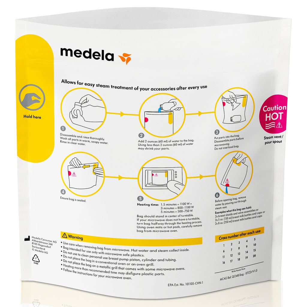 Medela Пакеты для стерилизации в микроволновой печи, 5 шт.