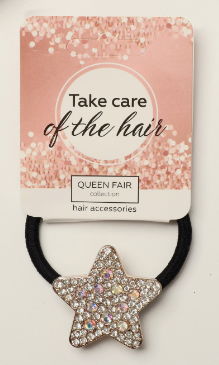 фото упаковки Queen fair Резинка для волос Алдона мерцание звезда