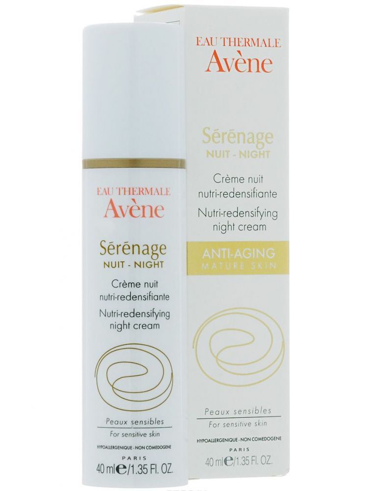 фото упаковки Avene Serenage крем ночной от морщин для зрелой кожи