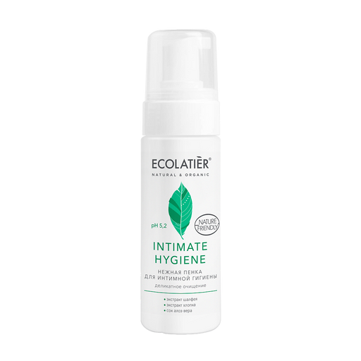 Ecolatier Intimate Hygiene Нежная пенка для интимной гигиены, с экстрактами шалфея и хлопка, 150 мл, 1 шт.