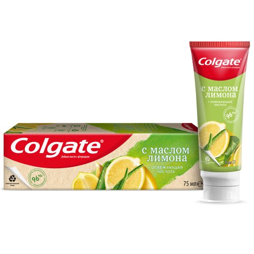 Colgate Naturals Освежающая чистота Зубная паста, с маслом лимона, 75 мл, 1 шт.