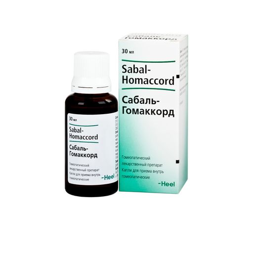 Сабаль-Гомаккорд, капли для приема внутрь гомеопатические, 30 мл, 1 шт.