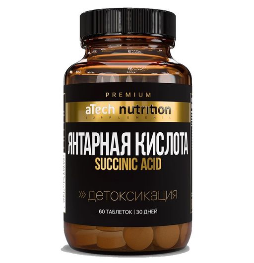 Atech nutrition premium Янтарная кислота, таблетки, 60 шт.