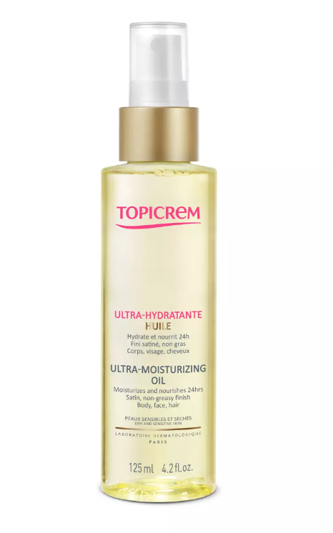 Topicrem hydra+ масло ультра-увлажнение, масло, для лица, тела и волос, 125 мл, 1 шт.