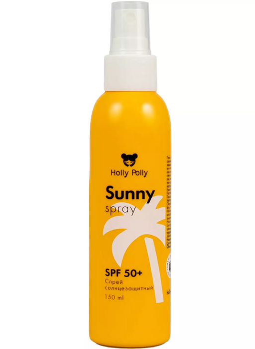 Holly Polly Sunny Солнцезащитный спрей для лица и тела, SPF50, спрей, 150 мл, 1 шт.