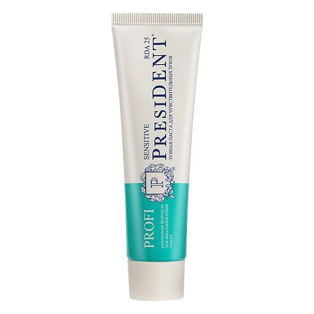 PresiDent Profi Sensitive зубная паста 25 RDA, паста зубная, 50 мл, 1 шт.