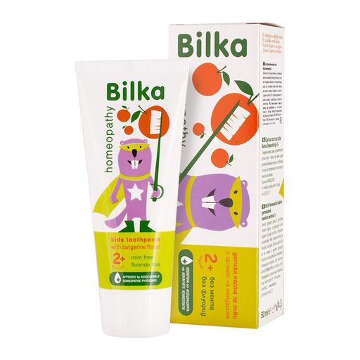 Bilka Homepathy Kids Зубная паста детская, для детей с 2 лет, паста зубная, 50 мл, 1 шт.