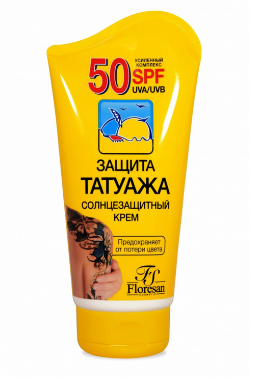 Floresan Солнцезащитный крем Защита Татуажа SPF50, Ф-413, 125 мл, 1 шт.