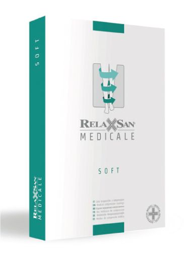 Relaxsan Medicale Soft Чулки с микрофиброй 2 класс компрессии, р. 3, арт. M2170 (23-32 mm Hg), черного цвета, на резинке, пара, 1 шт.