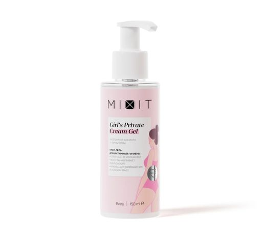 Mixit Girl's Private Cream Gel Крем-гель для интимной гигиены, крем-гель, 150 мл, 1 шт.