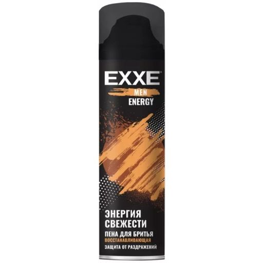 Exxe Men Energy Пена для бритья Восстанавливающая, пена для бритья, 200 мл, 1 шт.