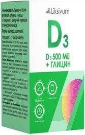 Liksivum Витамин Д3 500 МЕ + Глицин, порошок для приготовления раствора для приема внутрь, 5 г, 10 шт.