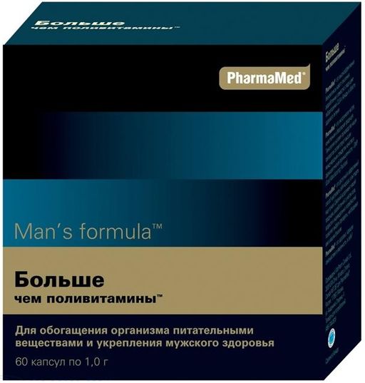 Man's formula Больше чем поливитамины, 1 г, капсулы, 60 шт.