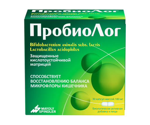 ПробиоЛог, 180 мг, капсулы, 30 шт.