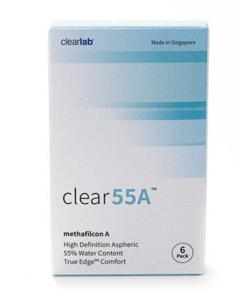 ClearLab Clear 55A Линзы контактные, BC=8,7 d=14,5, D(-0.50), 6 шт.