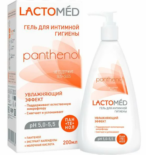 Lactomed Гель для интимной гигиены Увлажняющий эффект, 200 мл, 1 шт.