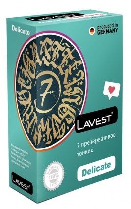 Lavest Delicate Презервативы ультратонкие, презервативы, 7 шт.