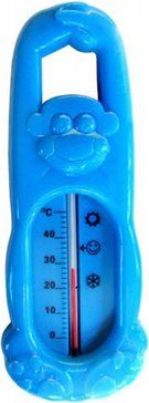 Бусинка Термометр для ванной Обезьяна, цветные, в ассортименте, 1 шт.