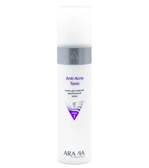 Aravia Professional Anti-Acne Tonic Тоник для жирной проблемной кожи, тоник для лица, 250 мл, 1 шт.