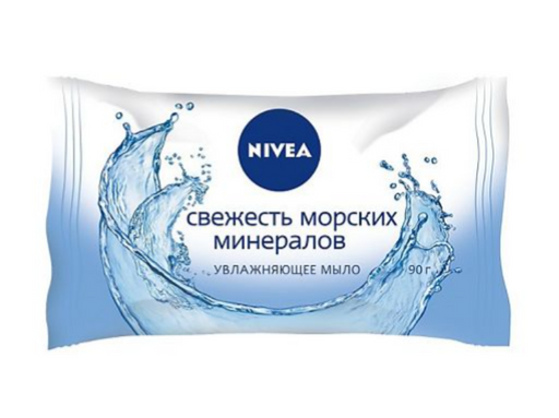 Nivea Мыло Свежесть морских минералов, Увлажняющее, 90 г, 1 шт.