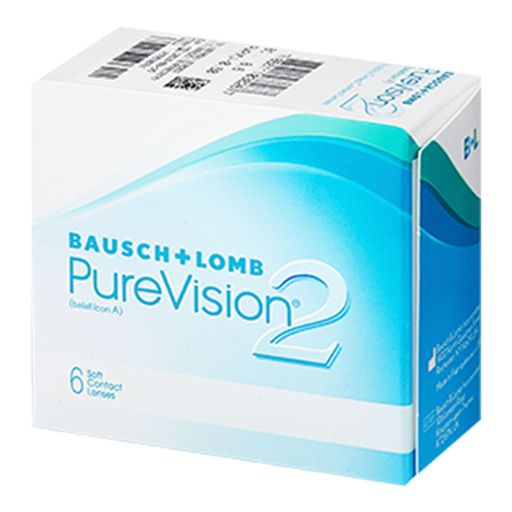 Bausch&Lomb PureVision 2 Контактные линзы плановой замены, BC=8,6 d=14,0, D(-3.75), 6 шт.