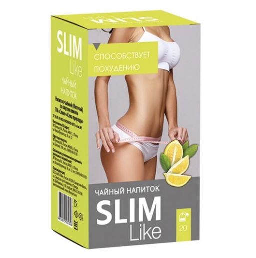 Slim Like фиточай, фиточай, лимон, 1.5 г, 20 шт.