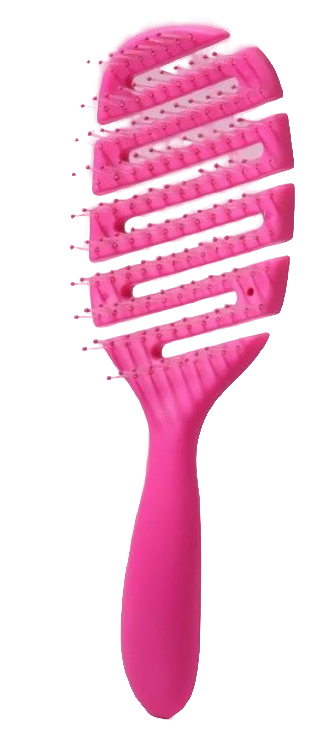 Queen fair Расческа для волос массажная вентилируемая, 8х23,5 см, расческа, розовая, 1 шт.