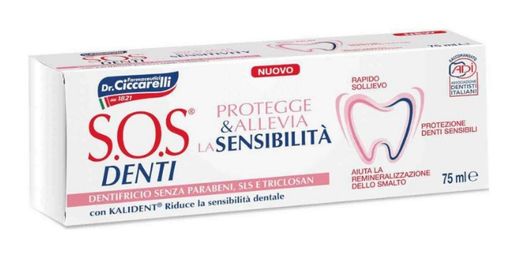 SOS Denti Зубная паста для чувствительных зубов, паста зубная, 75 мл, 1 шт.