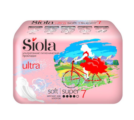 Siola ultra ультратонкие прокладки soft, супер, 7 шт.