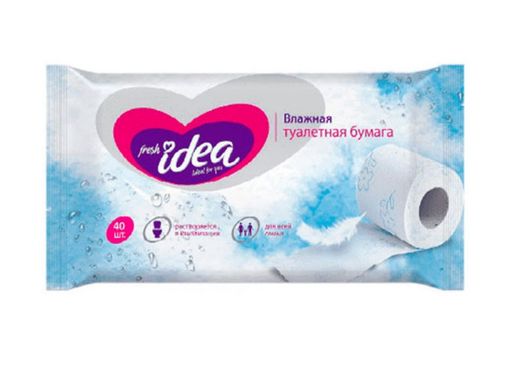 Fresh idea Влажная туалетная бумага, 40 шт.