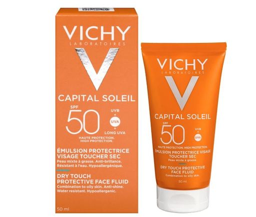 Vichy Capital Soleil Dry Touch SPF50 эмульсия матирующая, эмульсия для наружного применения, 50 мл, 1 шт.